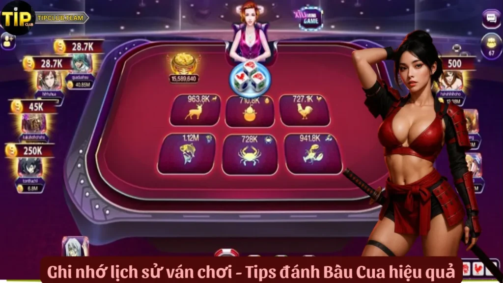 Tips Đánh Bầu Cua – 7 Mẹo Chơi Hiệu Quả Giúp Lật Kèo Nhà Cái 2 Ghi nhớ lịch sử ván chơi - Tips đánh Bầu Cua hiệu quả